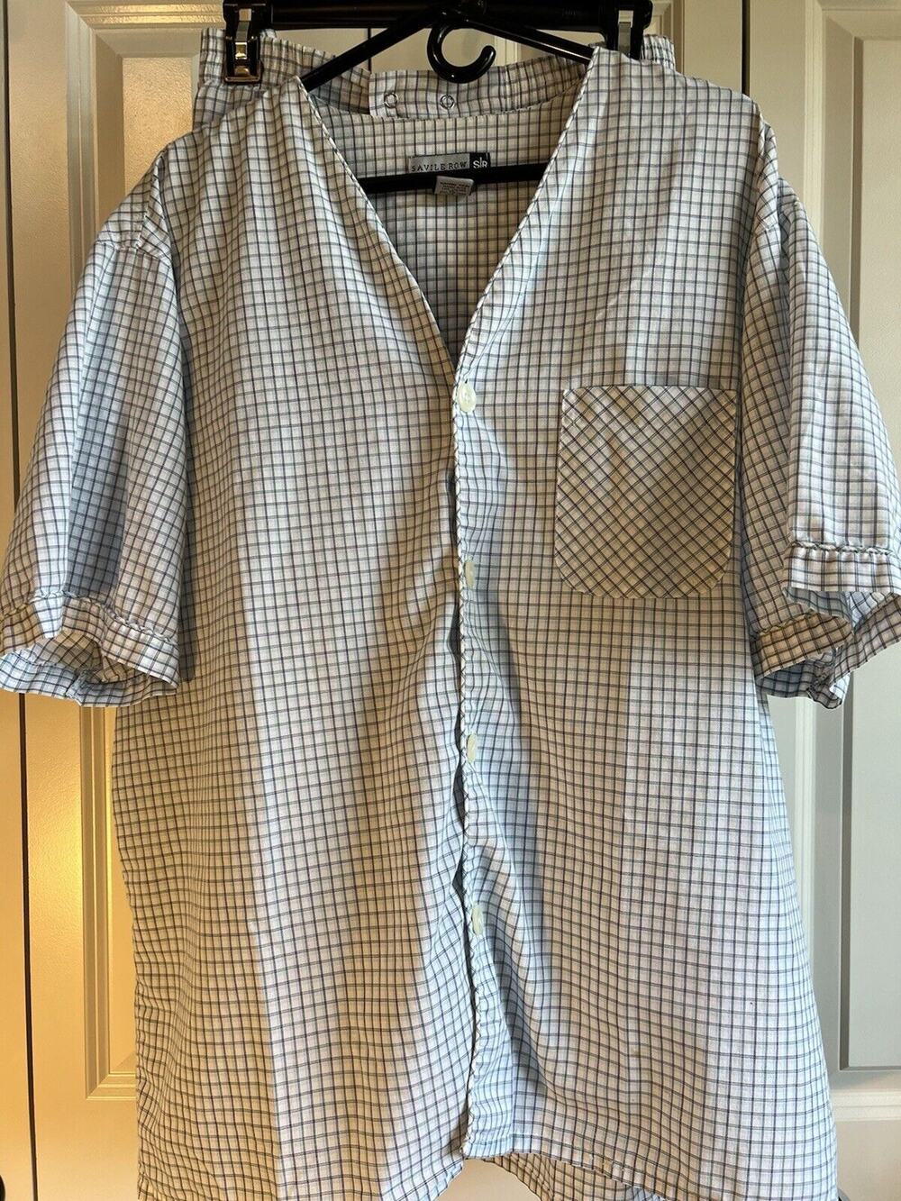 Savile Row Men's XL Short Sleeve/Shorts Summer Pajama Set--Vintage